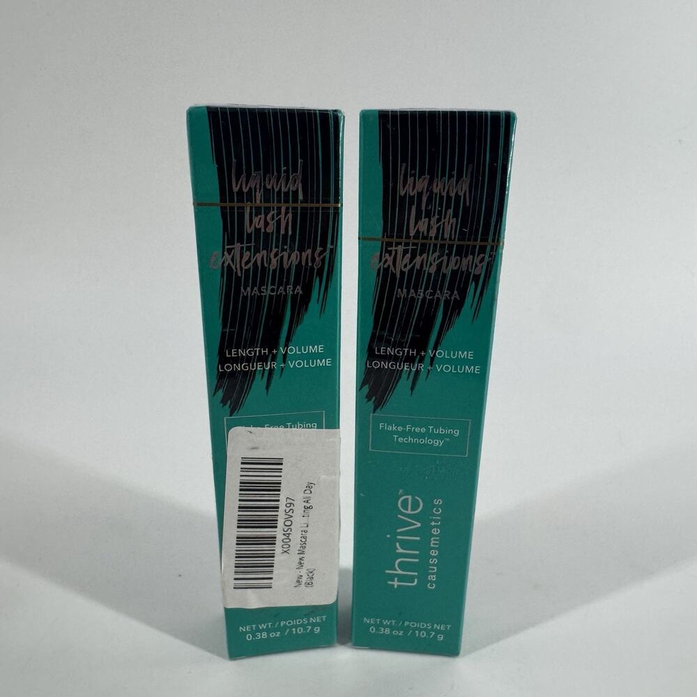 Thrive Liquid Lash Extensions Mascara 0.38oz Each SEALED Brynn (2) Flake Free